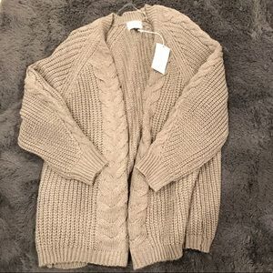 Chunky knit cardigan
